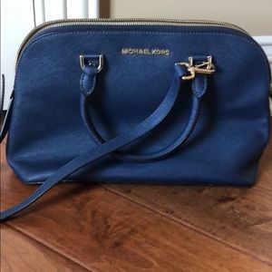 Authentic Michael Kors Navy blue bag